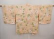 Photo1: 6508T09z560 Vintage Japanese Kimono Silk HAORI Flower Peach (1)