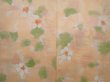 Photo3: 6508T09z560 Vintage Japanese Kimono Silk HAORI Flower Peach (3)