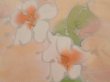 Photo4: 6508T09z560 Vintage Japanese Kimono Silk HAORI Flower Peach (4)