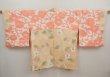 Photo6: 6508T09z560 Vintage Japanese Kimono Silk HAORI Flower Peach (6)