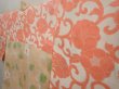 Photo7: 6508T09z560 Vintage Japanese Kimono Silk HAORI Flower Peach (7)