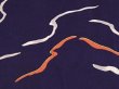 Photo4: 6508T10z460 Vintage Japanese Kimono Silk HAORI  Dark navy (4)