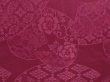 Photo4: 6508T11z550 Vintage Japanese Kimono Silk HAORI Jigami Dark purple (4)