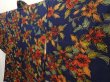 Photo2: 6514T01z580 Vintage Japanese Kimono Silk HAORI Flower Navy (2)