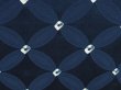 Photo4: 6514T02z480 Vintage Japanese Kimono Silk HAORI Shippo Navy (4)