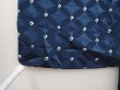Photo6: 6514T02z480 Vintage Japanese Kimono Silk HAORI Shippo Navy (6)