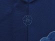Photo5: 6514T04z550 Vintage Japanese Kimono Silk HAORI Cloud Navy (5)