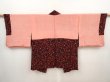 Photo6: 6514T05z400 Vintage Japanese Kimono Silk HAORI Flower Black (6)