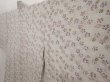 Photo2: 6514T06z640 Vintage Japanese Kimono Silk HAORI Flower Light gray (2)