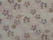 Photo4: 6514T06z640 Vintage Japanese Kimono Silk HAORI Flower Light gray (4)