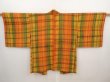 Photo1: 6514T07z550 Vintage Japanese Kimono Silk HAORI  Dark orange (1)