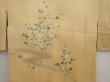 Photo3: 6514T08z580 Vintage Japanese Kimono Silk HAORI Flower Saffron yellow (3)