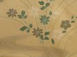 Photo4: 6514T08z580 Vintage Japanese Kimono Silk HAORI Flower Saffron yellow (4)