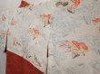 Photo2: 6514T09z560 Vintage Japanese Kimono Silk HAORI Flower Red-Brown (2)