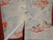 Photo4: 6514T09z560 Vintage Japanese Kimono Silk HAORI Flower Red-Brown (4)