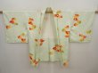 Photo5: 6514T10z590 Vintage Japanese Kimono Silk HAORI Ivy Soft green (5)