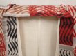 Photo8: 6514T11z630 Vintage Japanese Kimono Silk TSUMUGI  Dark red  Light gray (8)
