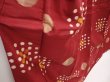 Photo3: 6514T12z750 Vintage Japanese Kimono Silk MEISEN KOMON  Dark red (3)