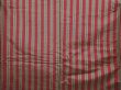 Photo5: 6514T13z660 Vintage Japanese Kimono Silk TSUMUGI Stripe Wine red (5)