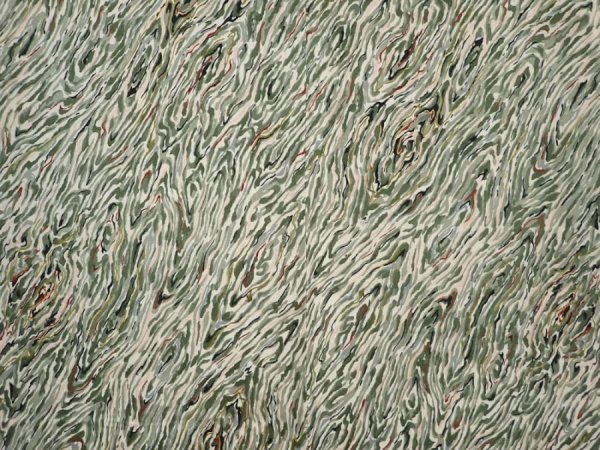 Photo3: 6515T09z460 Vintage Japanese Kimono Silk HAORI  Grass green (3)
