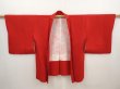 Photo5: 6515T10z520 Vintage Japanese Kimono Silk HAORI Shippo Dark red (5)