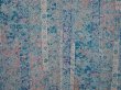 Photo3: 6515T02z550 Vintage Japanese Kimono Silk HAORI Flowers Dull sea blue (3)