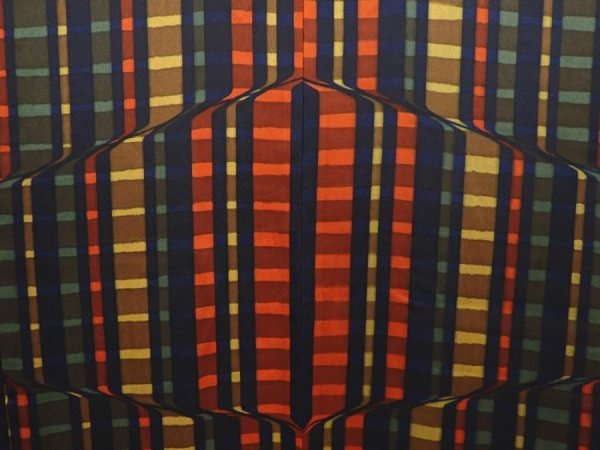 Photo3: 6515T03z580 Vintage Japanese Kimono Silk HAORI  Dark navy (3)