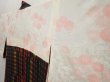 Photo7: 6515T03z580 Vintage Japanese Kimono Silk HAORI  Dark navy (7)