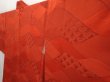 Photo2: 6515T04z590 Vintage Japanese Kimono Silk HAORI Wave Dark red (2)