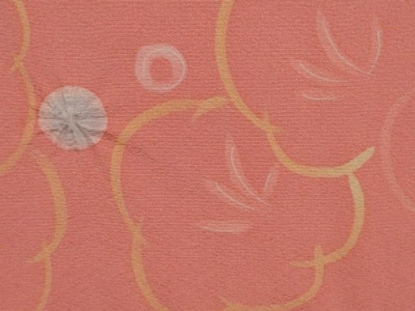 Photo4: 6515T05z600  Japanese Kimono Silk HAORI Plum blossom Pink (4)