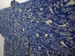 Photo2: 6515T06z480 Vintage Japanese Kimono Crepe Silk HAORI  Dark blue (2)