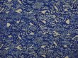 Photo3: 6515T06z480 Vintage Japanese Kimono Crepe Silk HAORI  Dark blue (3)