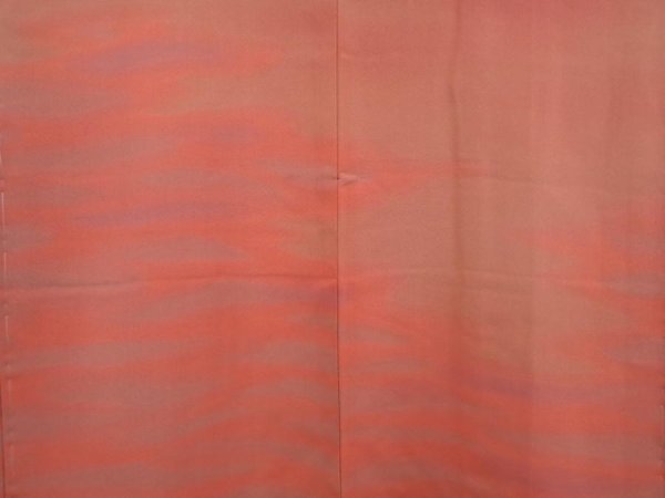 Photo3: 6515T07z560  Japanese Kimono Silk HAORI Shading off Coral pink (3)