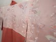 Photo7: 6515T07z560  Japanese Kimono Silk HAORI Shading off Coral pink (7)