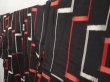 Photo2: 6515T13z740 Vintage Japanese Kimono Silk MEISEN KOMON  Black (2)