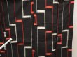 Photo7: 6515T13z740 Vintage Japanese Kimono Silk MEISEN KOMON  Black (7)