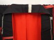 Photo8: 6515T13z740 Vintage Japanese Kimono Silk MEISEN KOMON  Black (8)