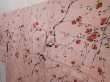 Photo2: 6515T14z700 Vintage Japanese Kimono Silk KOMON Plum blossom Pink (2)