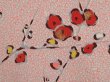 Photo6: 6515T14z700 Vintage Japanese Kimono Silk KOMON Plum blossom Pink (6)