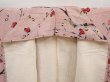 Photo7: 6515T14z700 Vintage Japanese Kimono Silk KOMON Plum blossom Pink (7)