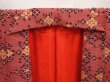 Photo7: 6515T15z700 Antique Japanese Kimono Silk KOMON  Red-Brown (7)