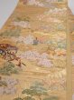 Photo4: 6518i03z1020  Japanese Kimono Silk FUKURO OBI Heian noble Gold 168.5x12.0 (4)