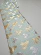Photo6: 6518i05z1080  Japanese Kimono Silk FUKURO OBI Seigaiha Light blue 160.6x11.8 (6)