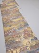 Photo6: 6518i06z1120  Japanese Kimono Silk FUKURO OBI Gion matsuri Gold 168.5x12.2 (6)