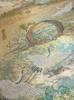 Photo2: 6518i07z780  Japanese Kimono Silk Zentsu FUKURO OBI Ukiyoe Gold 176.4x12.2 (2)