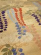 Photo2: 6518i10z1160  Japanese Kimono Silk FUKURO OBI Wisteria Gold 171.7x12.2 (2)