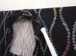 Photo8: 6518T01z600 Vintage Japanese Kimono Silk HAORI Tatewaku Black (8)