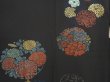 Photo3: 6518T02z540 Vintage Japanese Kimono Silk HAORI Chrysanthemum Black (3)