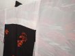 Photo7: 6518T04z630 Vintage Japanese Kimono Silk HAORI Flower Lamp black (7)