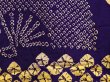 Photo4: 6518T05z410 Antique Japanese Kimono Silk SHIBORI HAORI Dark lavender (4)